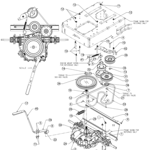 Drive Assembly Diagram and Parts List for CC760ES (12AE76JU010)(2016) Cub Cadet Lawn Mower